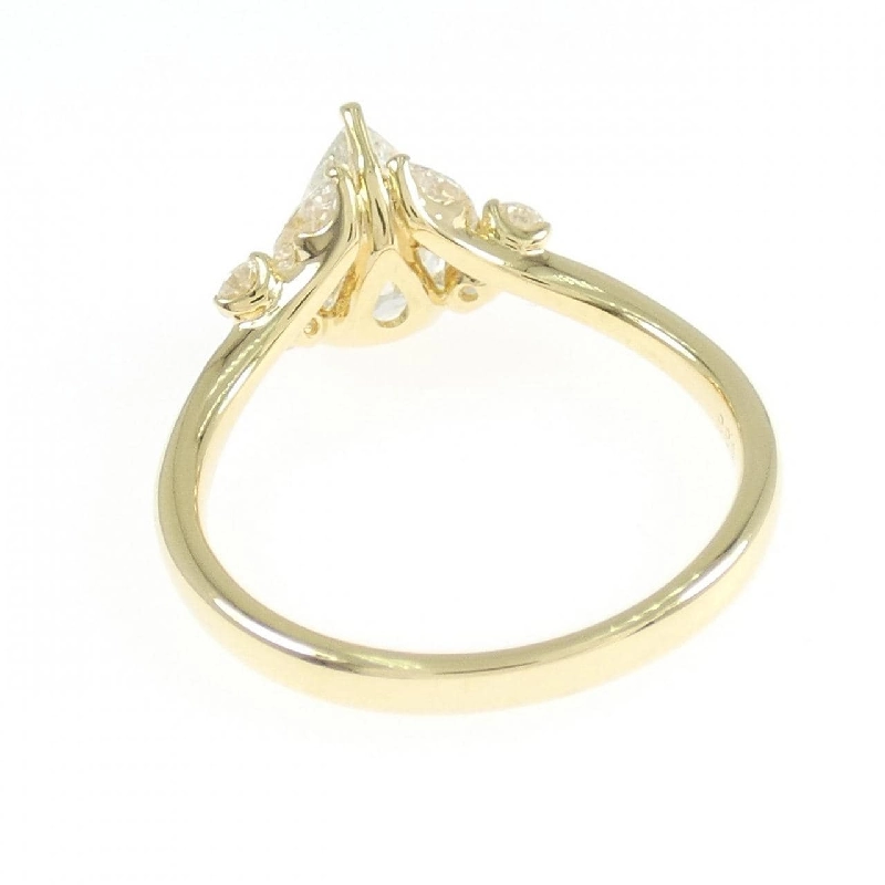 Nhẫn kim cương K18YG 1.003CT J SI2 hình giọt nước - Hàng hiệu Authentic 872728