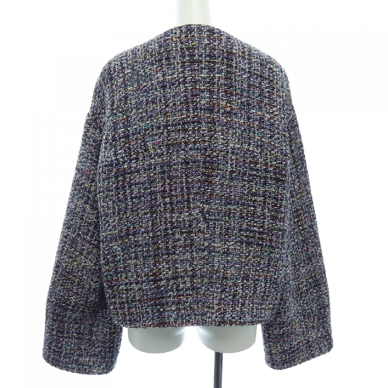 Áo khoác không cổ CHANEL 634561