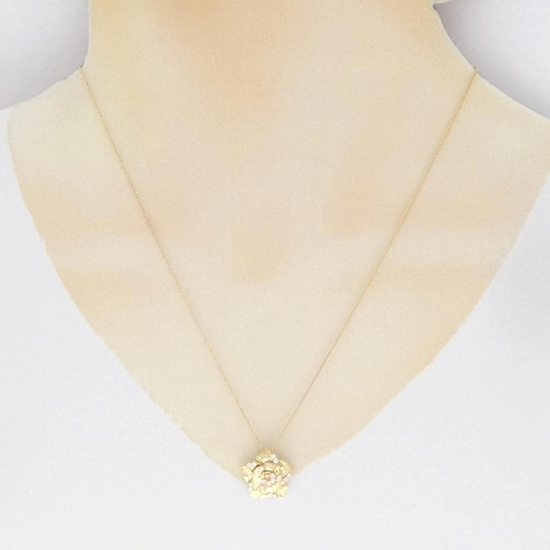 K18YG Hoa Nhài Kim Cương Dây Chuyền 0.17CT - Hàng hiệu Chính hãng 866715