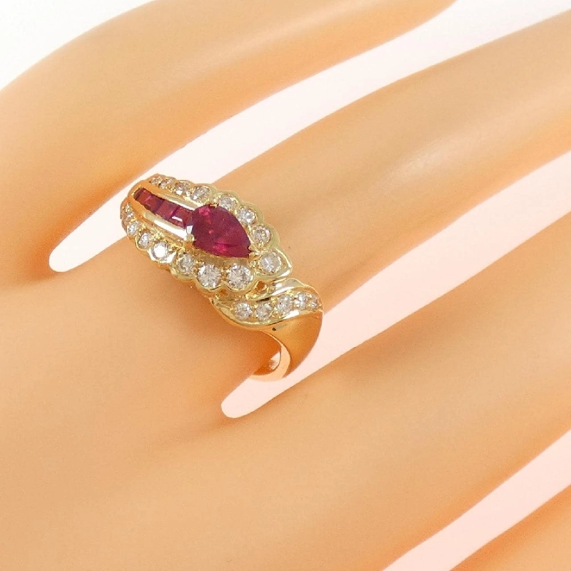 Nhẫn Ruby K18YG 0.64CT - Hàng hiệu Chính hãng 854930