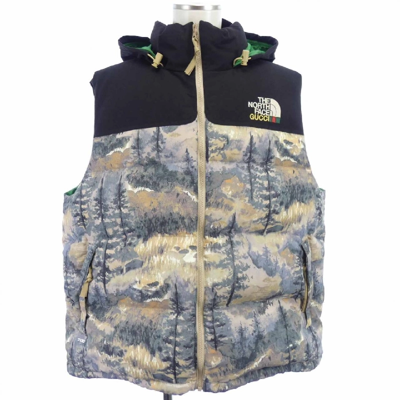 GUCCI×THE NORTH FACE 663762 XAADS Áo vest lông - Hàng hiệu Chính hãng 894636