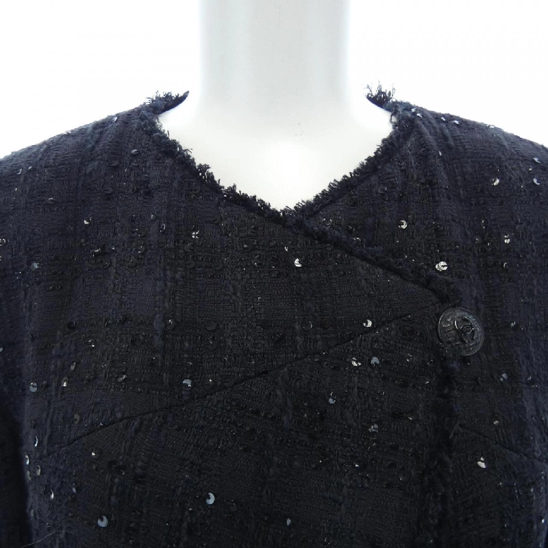 【Khuyến mãi】Áo khoác không cổ CHANEL 639580