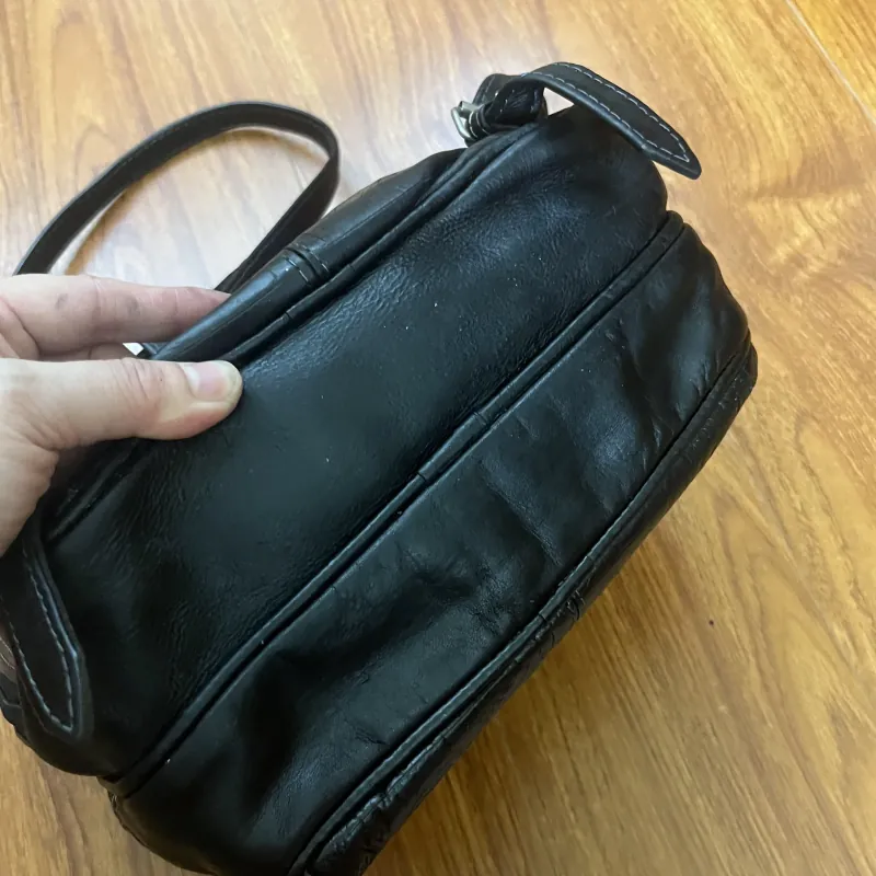 Balo nữ 24x32x11 da mộc khắc 2hand 992664