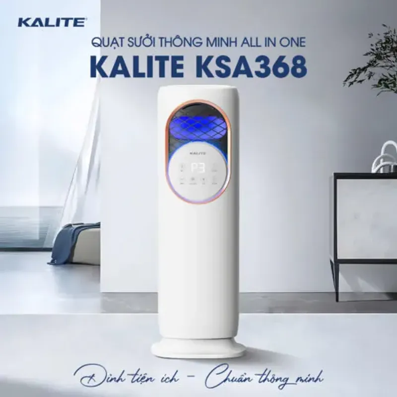 Quạt sưởi Kalite KSA368 🌬️ làm mát, sưởi ấm, tạo ẩm – diệt khuẩn ✨ 707036