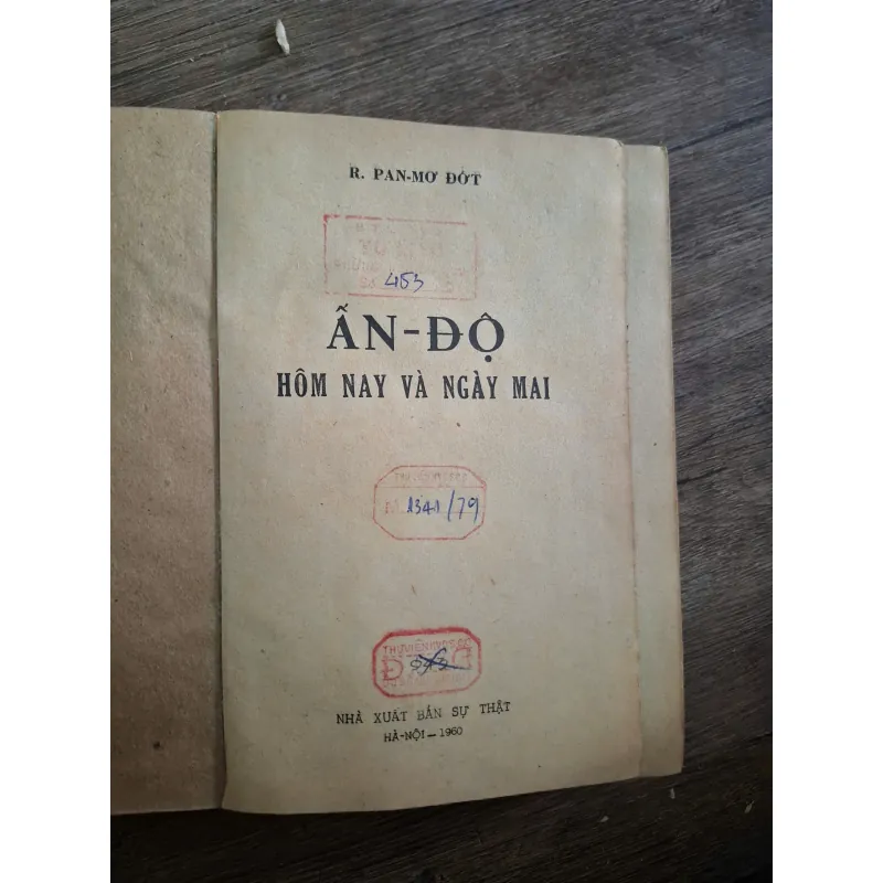 Ấn-độ hôm nay và ngày mai - R. Pan-mơ Đớt (R. Palme Dutt) 718723