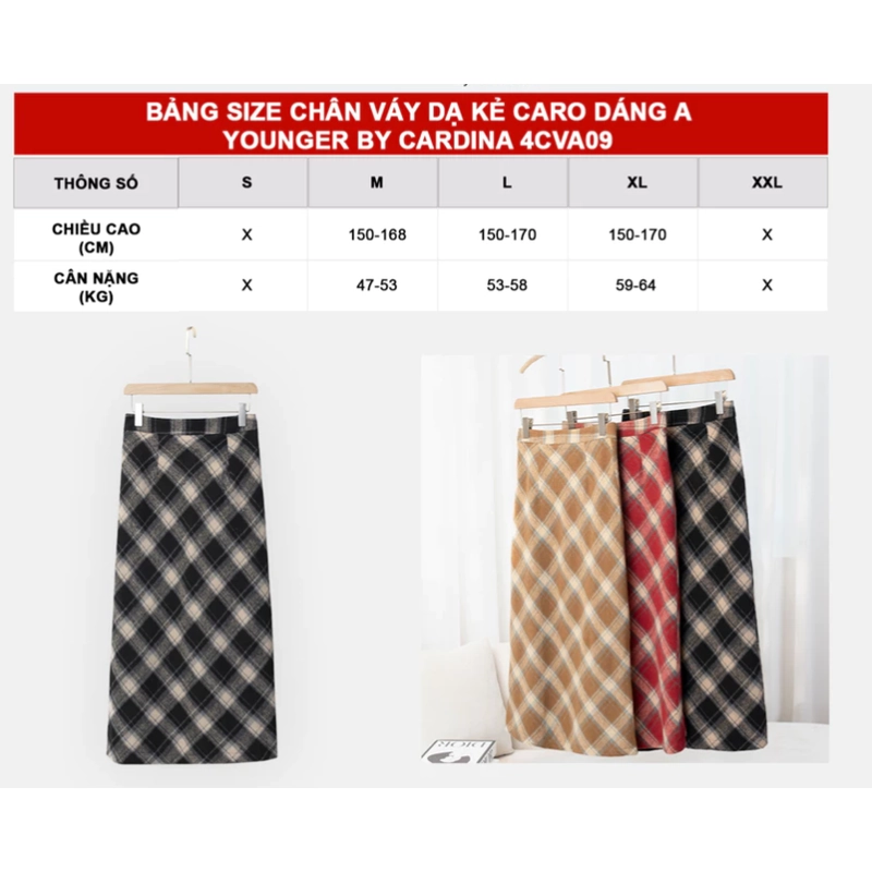 Chân váy dạ 532237