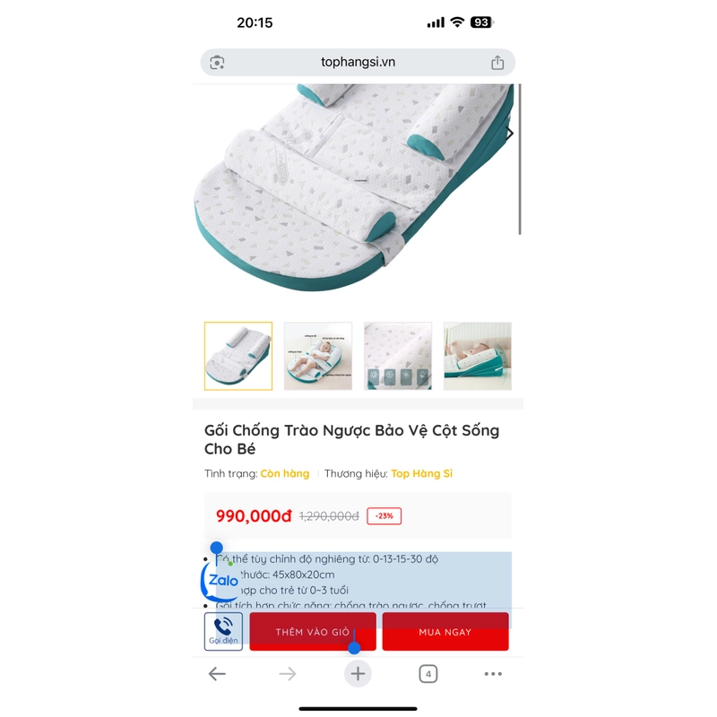Nệm Chống Trào  537108
