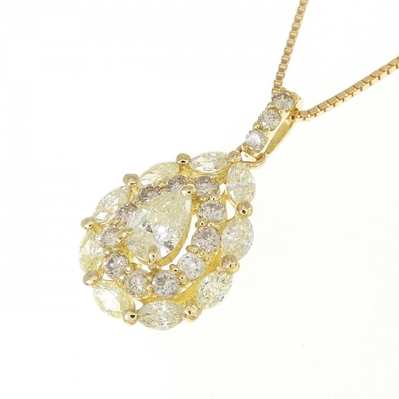 K18YG Dây chuyền kim cương 0.70CT - Hàng hiệu Authentic 860429