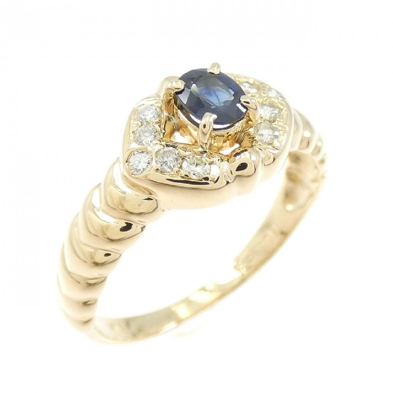 Nhẫn Sapphire K18YG - Hàng hiệu Chính hãng 852155