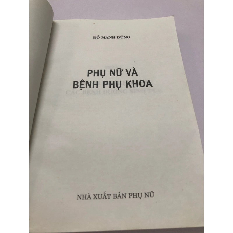 PHỤ NỮ VÀ BỆNH PHỤ KHOA - 295 TRANG, NXB: 2005 290121