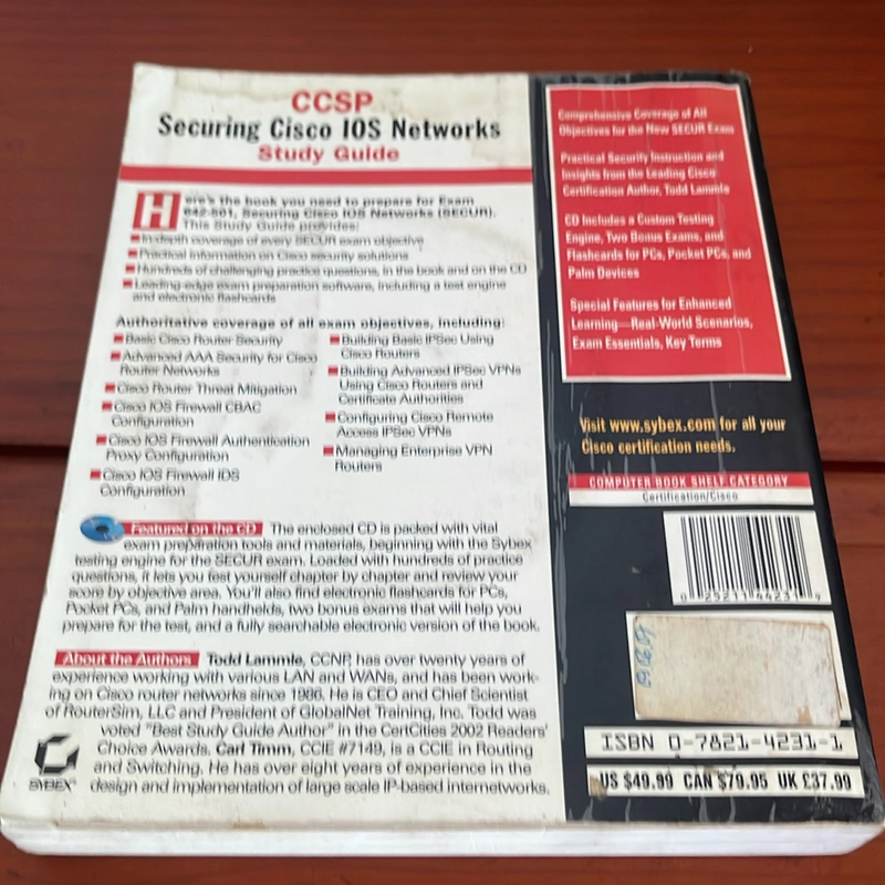 Securing cisco IOS networks Todd Lammle 536752
