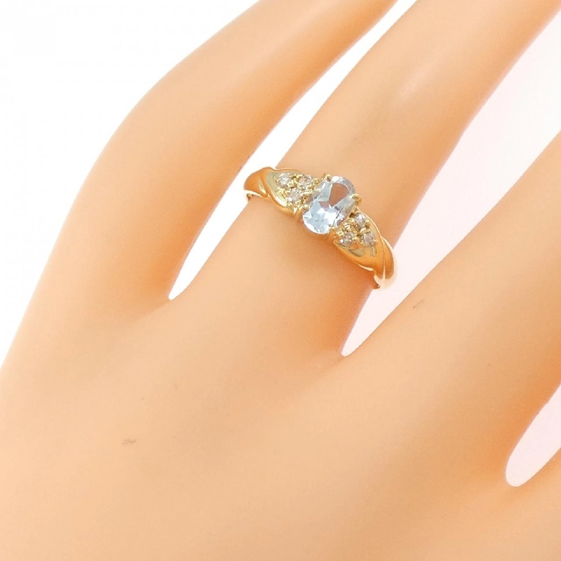 Nhẫn Blue Topaz K18YG - Hàng hiệu Chính hãng 853556