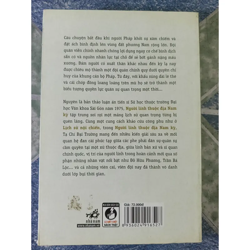 Người lính thuộc địa Nam Kỳ ( 1861 - 1945) - Tạ Chí Đại Trường 751485
