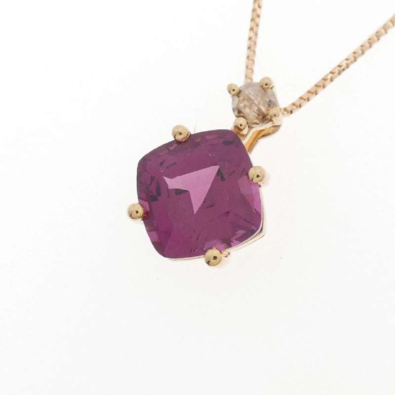 K18PG Garnet Necklace 1.50CT - Hàng hiệu Authentic 860848