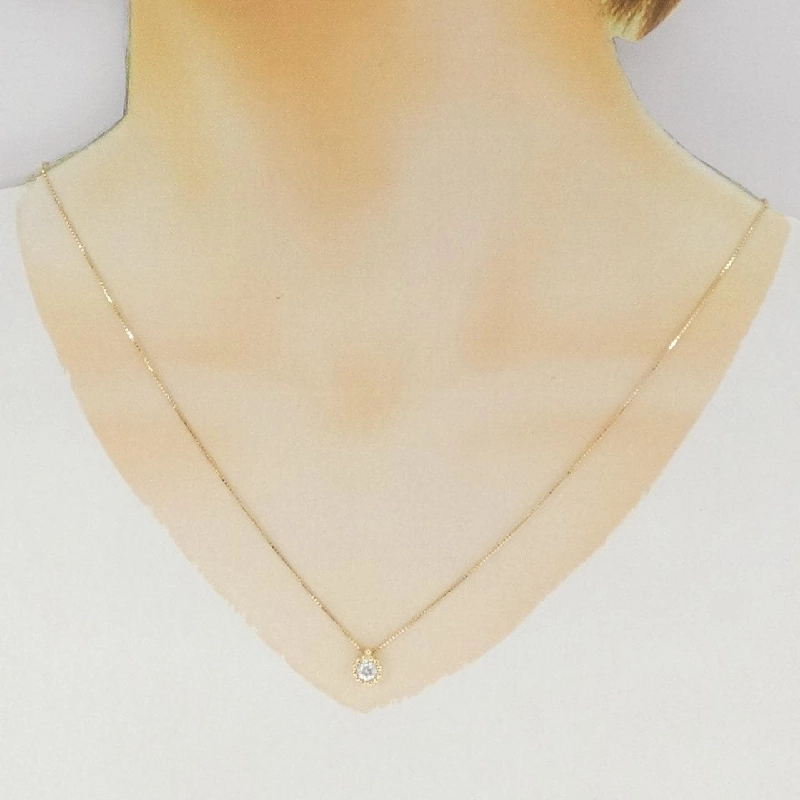 K18YG Dây chuyền kim cương 0.36CT - Hàng hiệu Chính hãng 857794