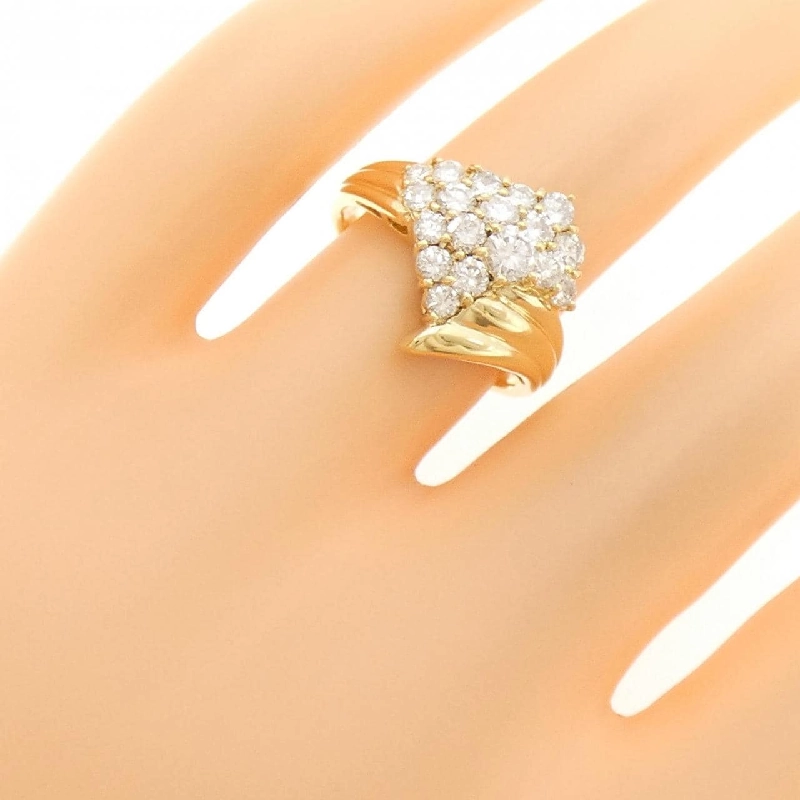 Nhẫn kim cương K18YG 1.06CT 670979