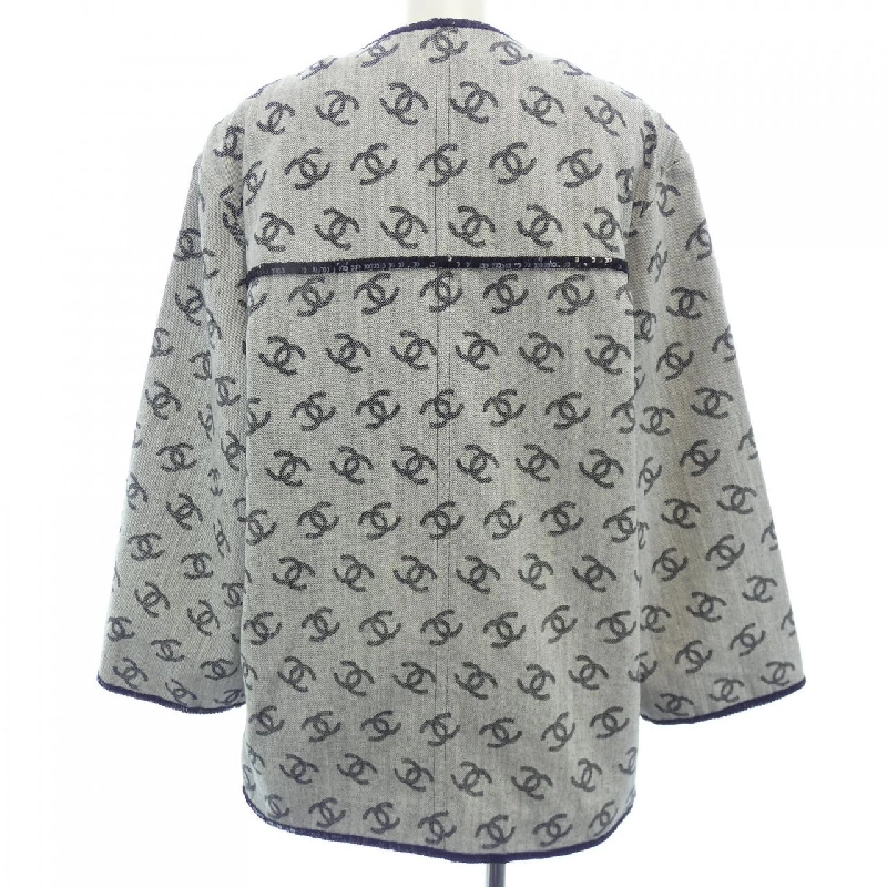 Áo khoác không cổ CHANEL 637183