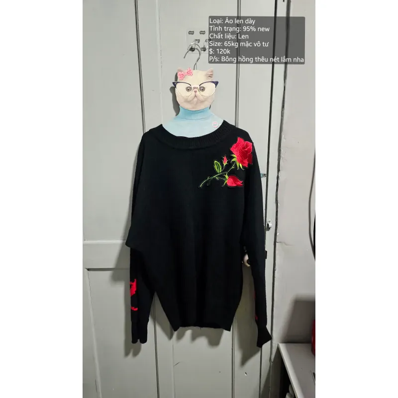 Áo len thêu bông hồng  795460