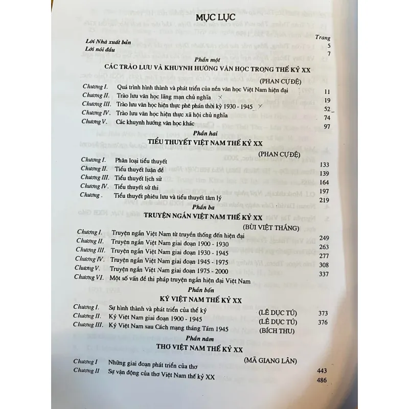 VĂN HỌC VIỆT NAM THẾ KỶ XX - PHAN CỰ ĐỆ  781605