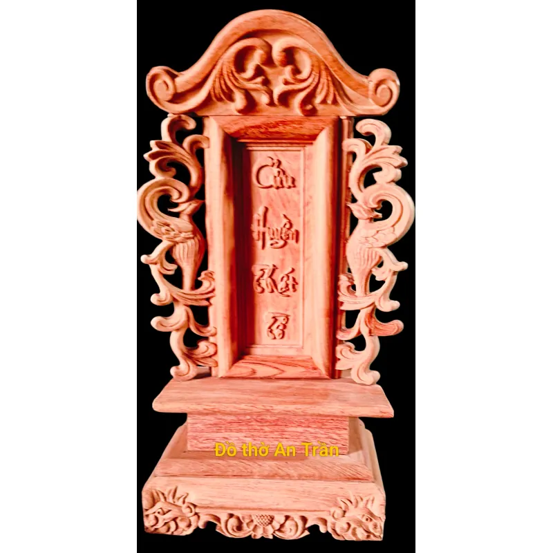 Bài vị gỗ hương trạm khắc tinh sảo cao 41cm; 50cm và 60 cm 750938