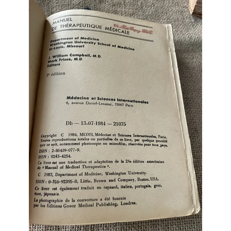 Sổ Tay ĐIỀU TRỊ NỘI KHOA 2 tập, 1982 789604