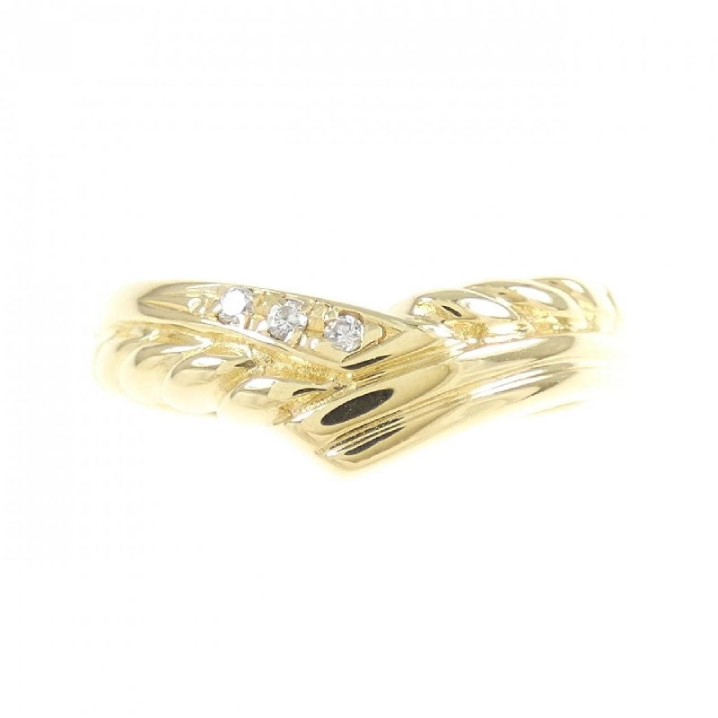 Nhẫn kim cương K18YG 0.02CT 669917