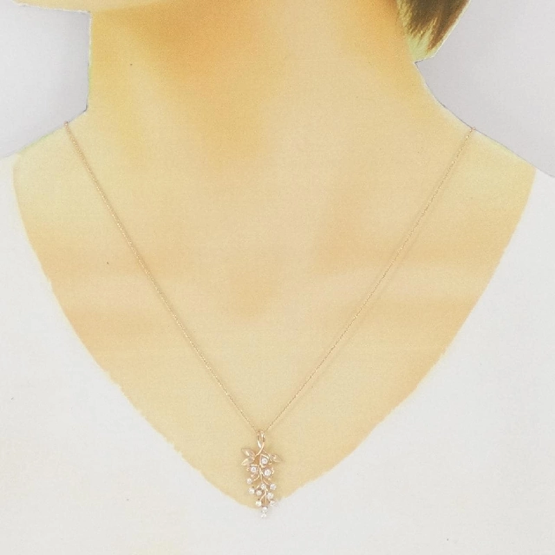 K18PG Dây chuyền kim cương 0.27CT - Hàng hiệu Chính hãng 868004