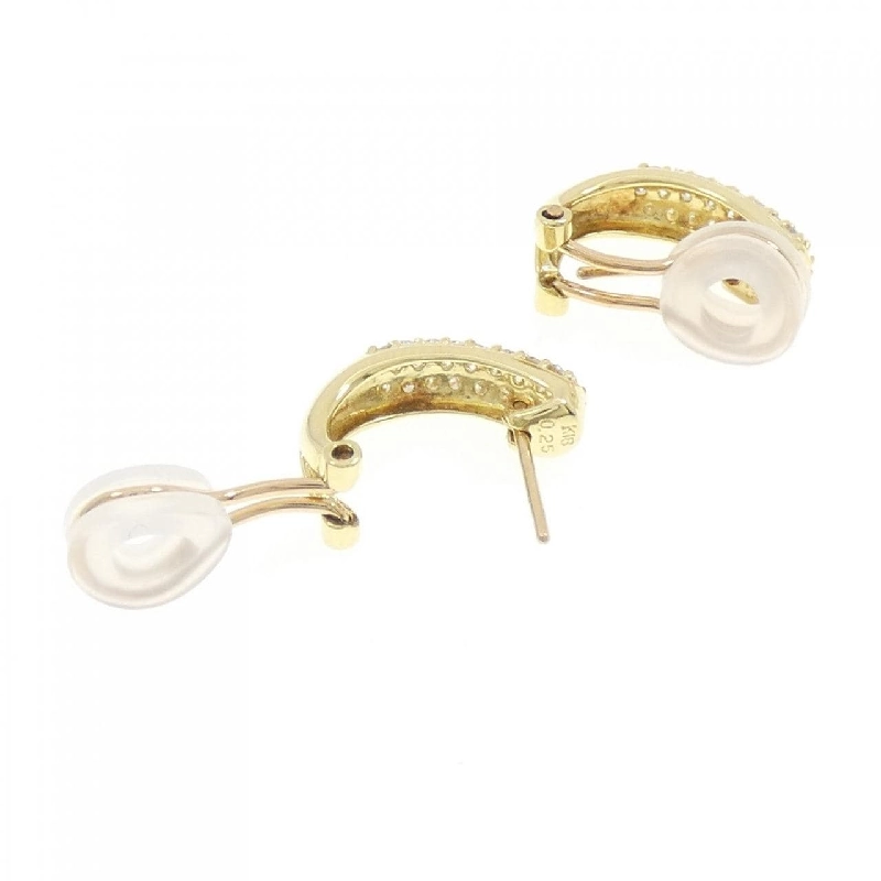 K18YG Bông tai/Khuyên tai Pave Kim cương 0.50CT - Hàng hiệu Chính hãng 866278