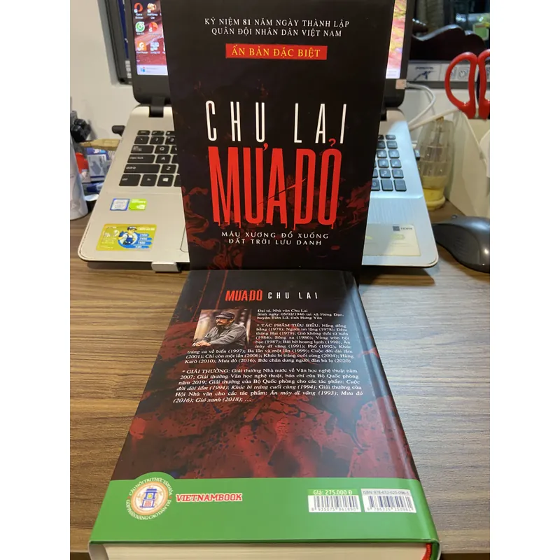 Mưa Đỏ - bản đặc biệt, bìa cứng, chữ ký scan tác giả 732123