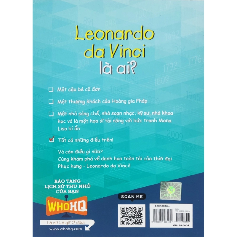 Bộ Sách Chân Dung Những Người Thay Đổi Thế Giới - Leonardo Da Vinci Là Ai? - Roberta Edwards, True Kelley 289037