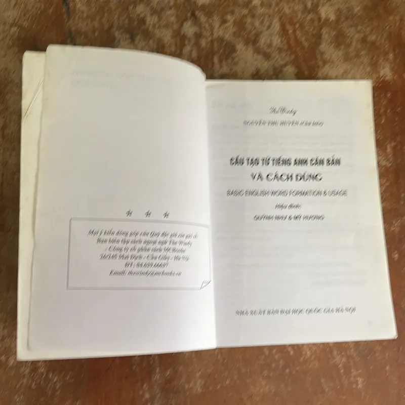 CẤU TẠO TỪ TIẾNG ANH CĂN BẢN & CÁCH DÙNG- ENGLISH GRAMMAR IN USE 130 bài ngữ pháp tiếng A 740564