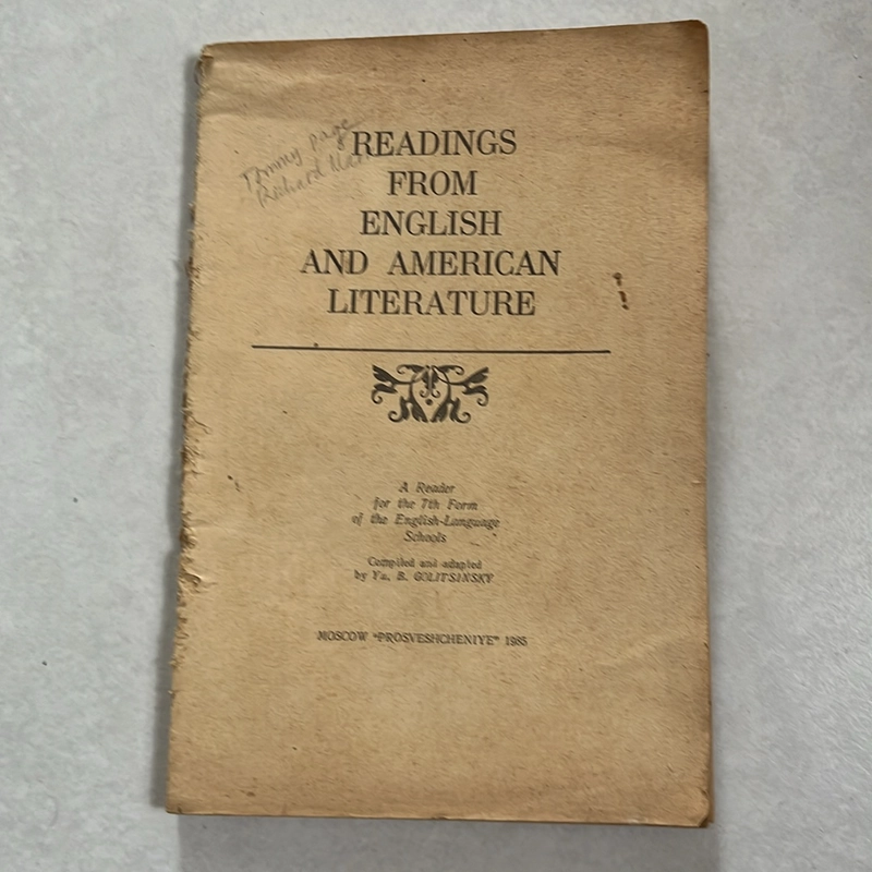 Reading From English and American Literature — 1985s 496160