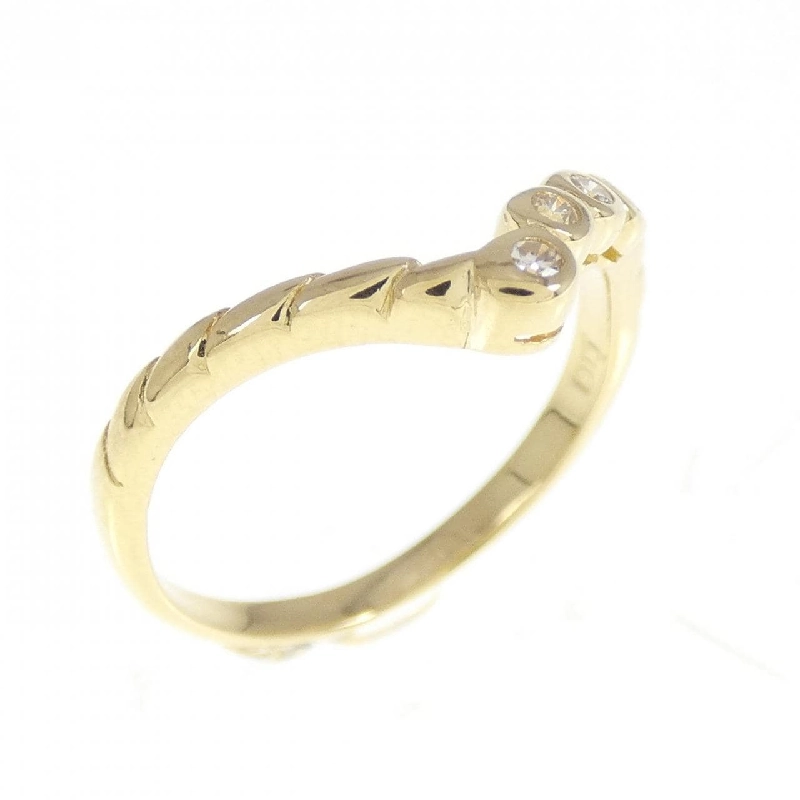 Nhẫn kim cương K18YG 0.07CT 672753