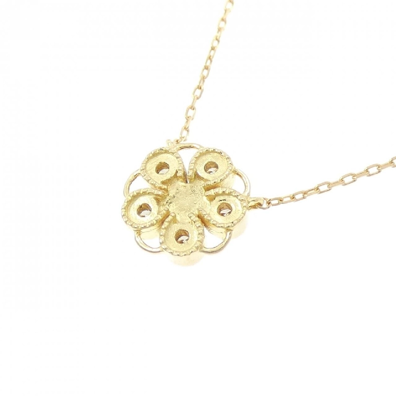 K18YG Hoa Hồng Kim Cương Dây Chuyền 0.15CT - Hàng hiệu Chính hãng 861628