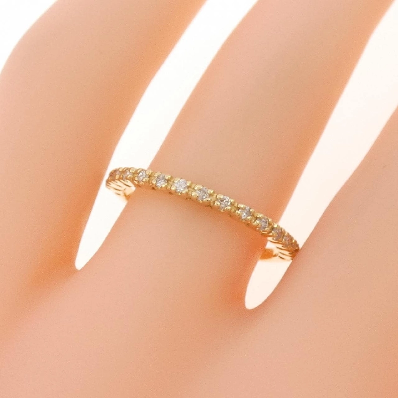 Nhẫn kim cương K18YG Half Eternity 0.13CT - Hàng hiệu Authentic 851443