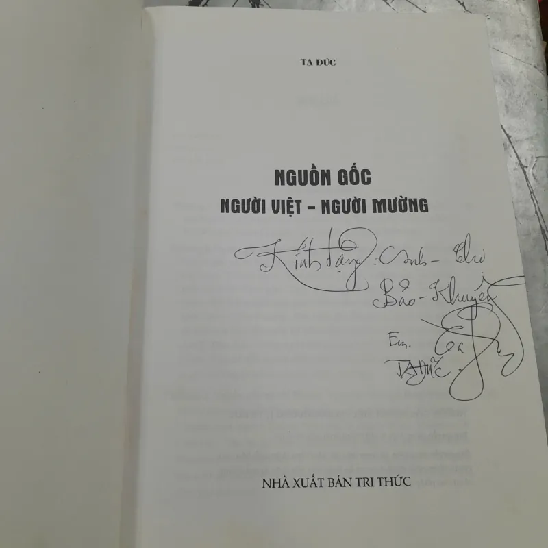 NGUỒN GỐC NGƯỜI VIỆT - NGƯỜI MƯỜNG - TẠ ĐỨC 728137