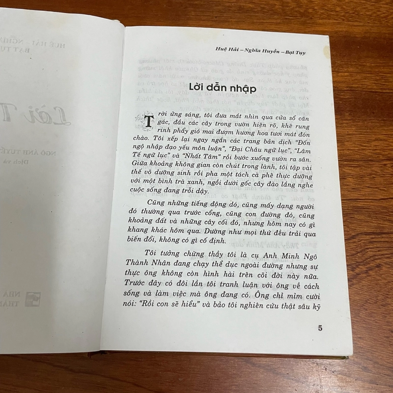II Tựa sách: Lời Thiền - Huệ Hải, Nghĩa Huyền, Bạt Tuỵ - 2005 493056
