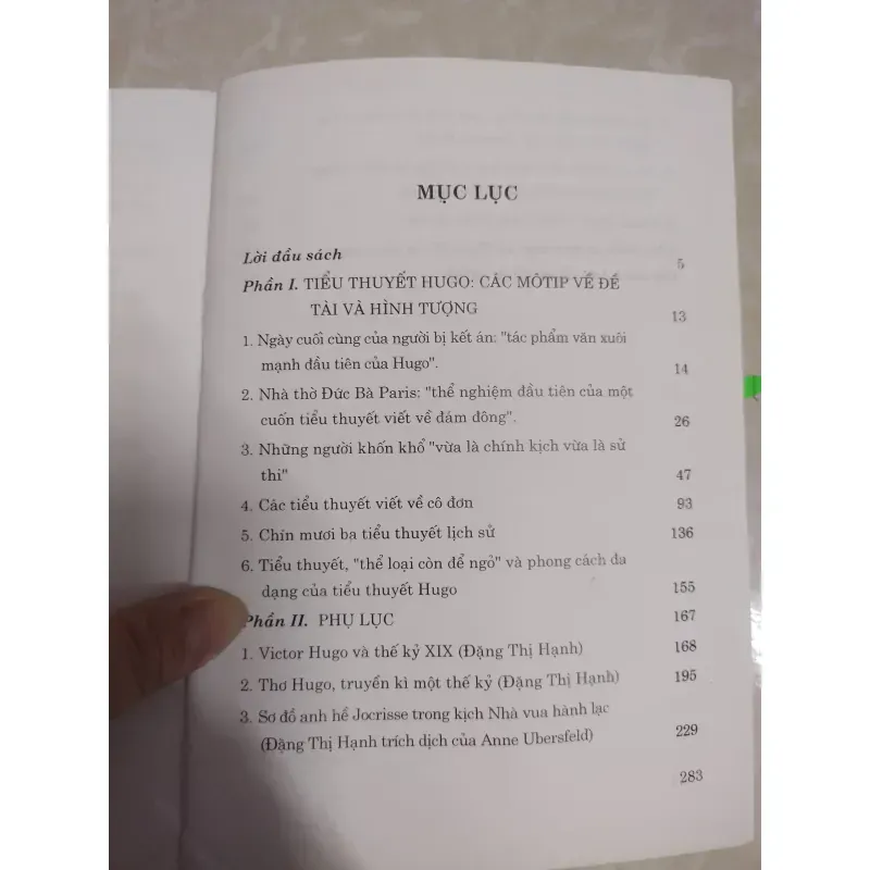 Sách: Tiểu thuyết HUGO (Chuyên luận) - TG: Đặng Thị Hạnh 931737