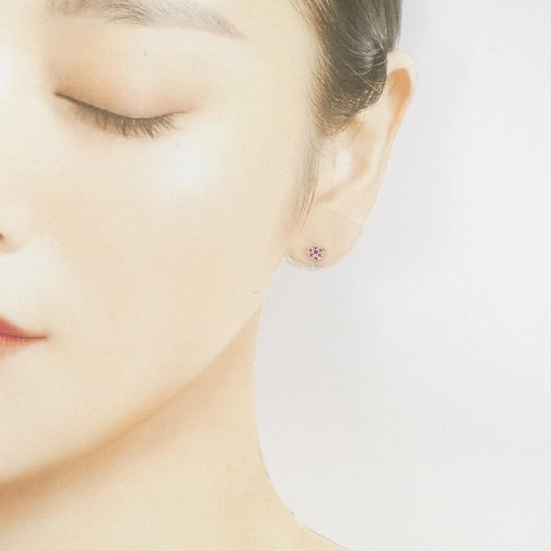 Bông tai hình trái tim sapphire Vandome - Hàng hiệu Authentic 844009