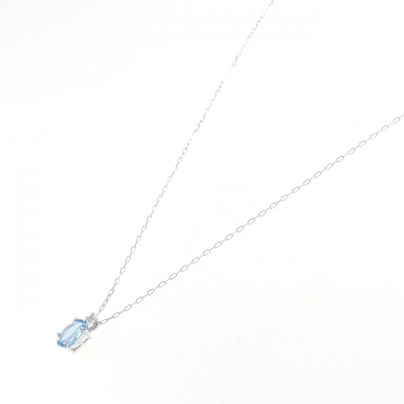 K10WG Blue Topaz Necklace - Hàng hiệu Authentic 861680