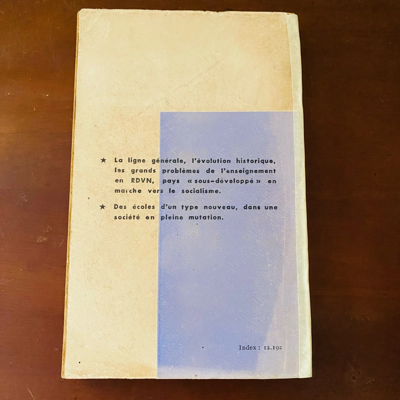 Etudes Vietnamiennes: L'enseignement Général en R.D.V.N.  473732