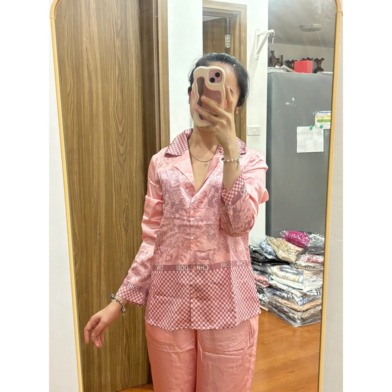 Pijama lụa dài tay 454865