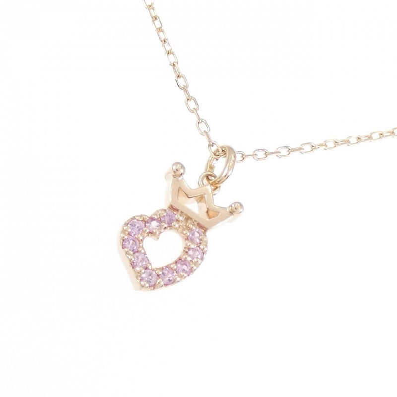 K10PG Vương miện × Trái tim Dây chuyền Sapphire 0.09CT - Hàng hiệu Chính hãng 863366