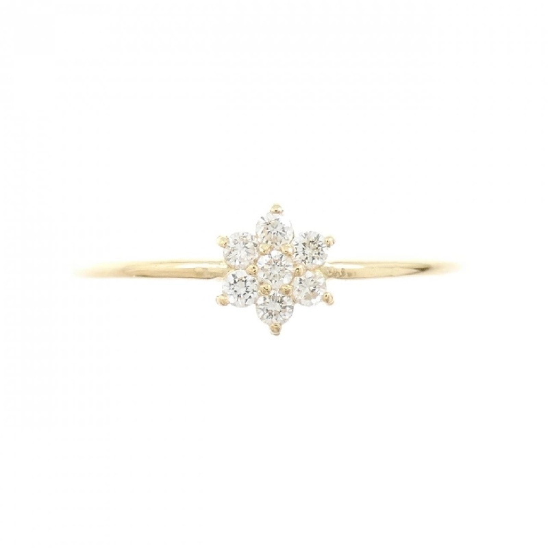 Nhẫn kim cương hoa K18YG 0.10CT - Hàng hiệu Authentic 851074