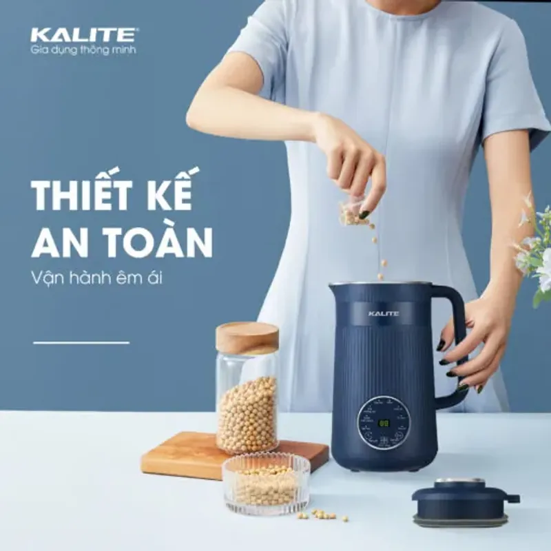 Máy làm sữa hạt mini Kalite KCB12B dung tích 1200ml đa năng, chính hãng mới 100% 573780