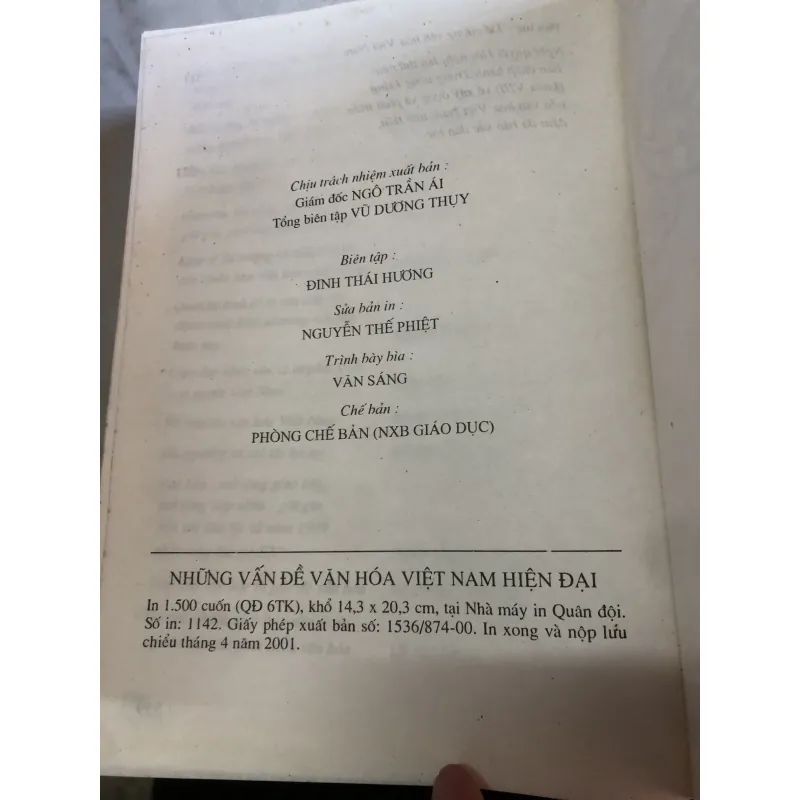 Những Vấn Đề Văn Hóa Việt Nam Hiện Đại, Nhà Xuất Bản Giáo Dục 932797
