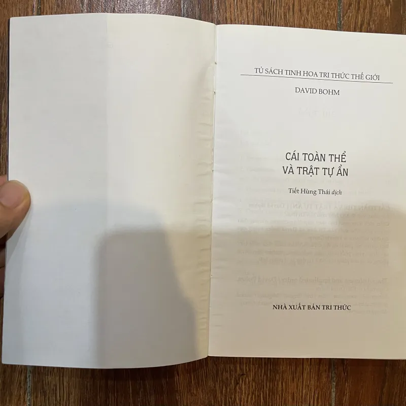 Cái toàn thể và trật tự ẩn - David Bohm (t4) 1002990