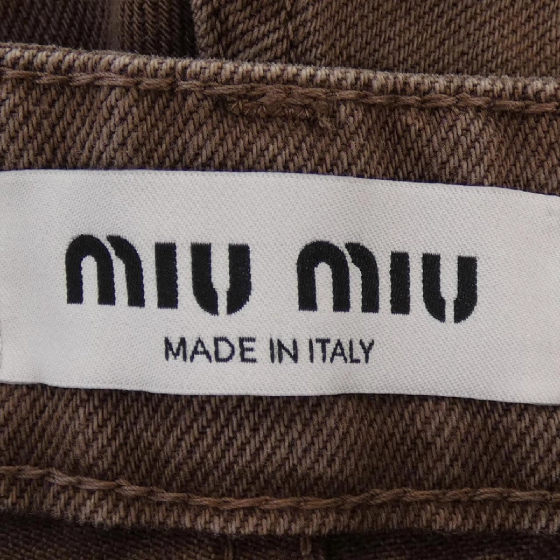 MIU MIU MIU MIU Logo GWP553 SOOO 1565 Quần short - Hàng hiệu Chính hãng 808018