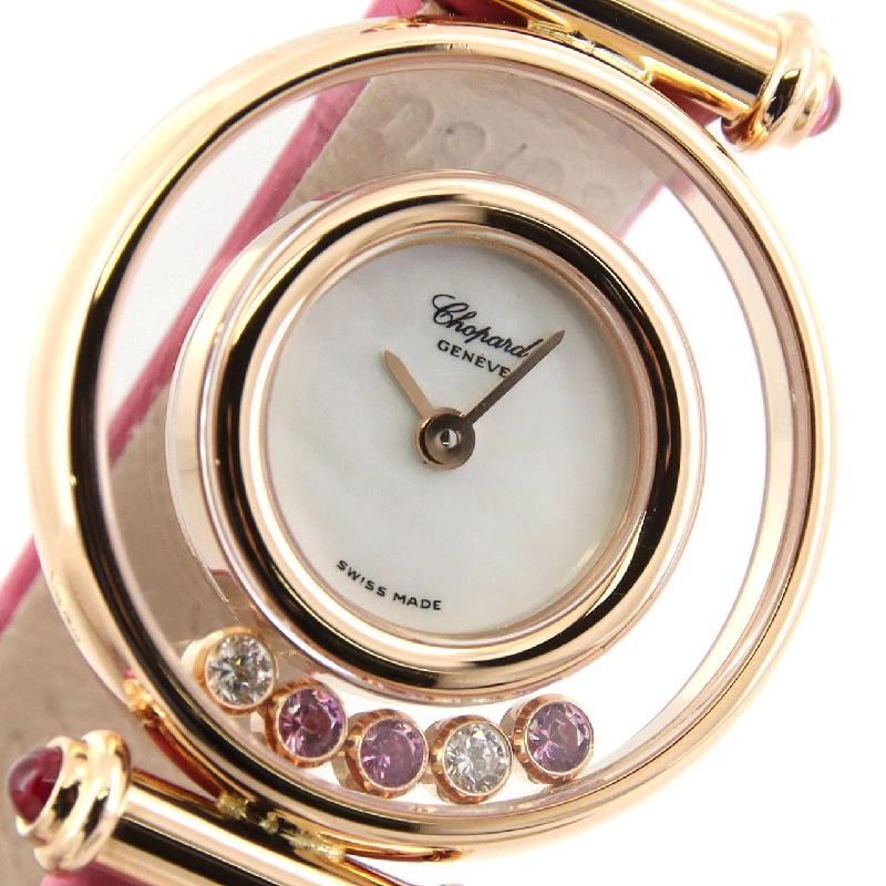 Chopard Happy Diamond PG･2P&3PS 204780-5006 PG･RG Quartz - Hàng hiệu Chính hãng 877317