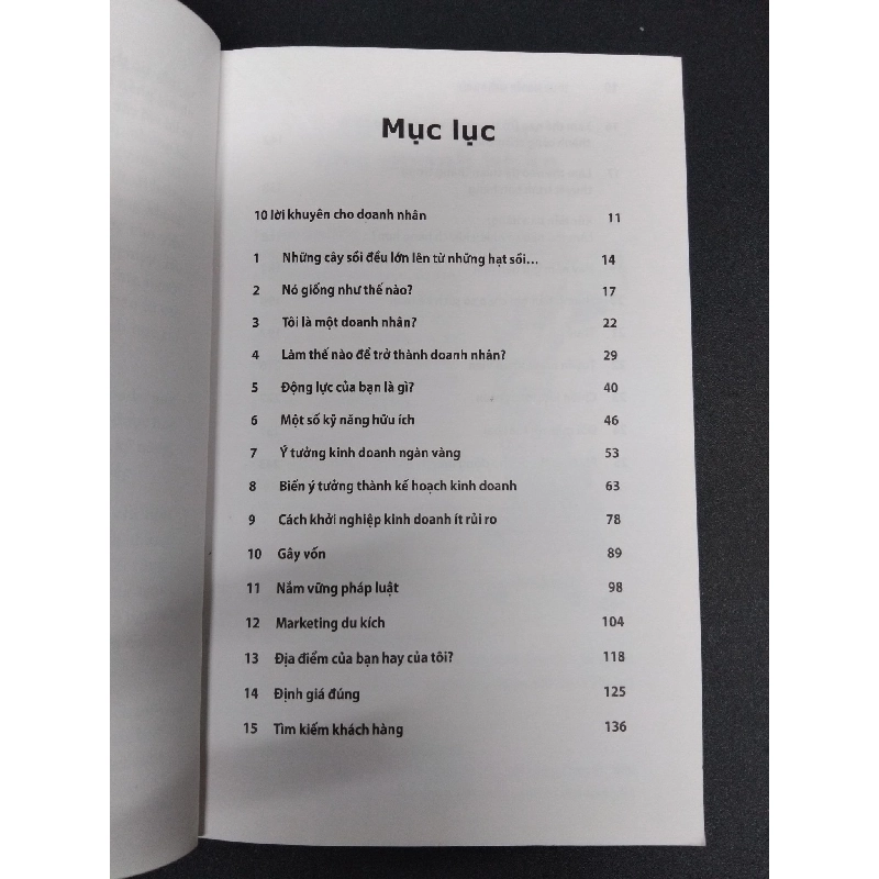 10 Lời khuyên khởi nghiệp mới 80% ố bẩn nhẹ có viết trang cuối 2011 HCM1008 Caspian Woods KỸ NĂNG 916224